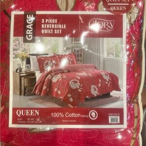 NWT Grace 3 piece Cotton Comforter Set